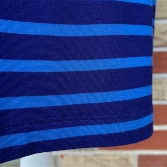 Calvin Klein Horizontal Blue Striped Sleeveless Sheath Dress 👗 - Picture 4 of 9